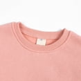 thumbnail image 6 of Toddler Girl Clothes Fall Toddler Baby Boy Girl Pullover Sweatshirt, Solid Color Infant Crewneck Kids Cotton Premium Bottom Fork Warm, 6 of 8