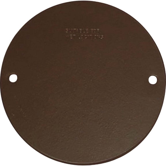 Southwire Round Weatherproof Bronze Blank Cover WRCBB-UPC