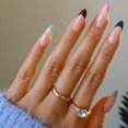 thumbnail image 1 of 24pcs Coffin False Nails Full Cover French Ballerina Fake Nails Press On Nails, 1 of 3