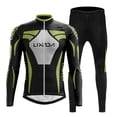 thumbnail image 2 of Graflsoa Windproof Winter Cycling Set with Thermal Fleece Lining & Reflective Strips, 3D Padded Pants for Comfort, EU Sizes XS-2XL, Polyester Fabric, Ideal for Long Rides & Cross-Country Races, 2 of 6