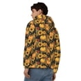thumbnail image 4 of Goofa Pumpkins And Sunflowers3 Pattern Mens Full-zip Hoodie, Zip-up Pullover Hooded Sweatshirt, Kangaroo Pocket Hoodie Ideal for Daily Wear, Travel, and Home-, 4 of 5