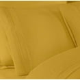 thumbnail image 3 of NC Home Fashions Embroidered ultra soft microfiber sheet set, King, Spicy Mustard, 3 of 4