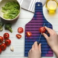 thumbnail image 3 of Spires Cutting Board, Spiral Background with Pixel Dotted Flat Design Odd Gradient Style Print, Decorative Tempered Glass Cutting and Serving Board, Wine Bottle Shape, Pink Blue, by Ambesonne, 3 of 5