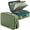 Green-15.2" x 11.2" x 5.3", variant on Fireproof Document Box With Lock&shoulder Strap Hard Case File Organizer Accordion Folder Multi-layer Portable Home Office Travel Safe Storage For Important Documents Laptop Pink