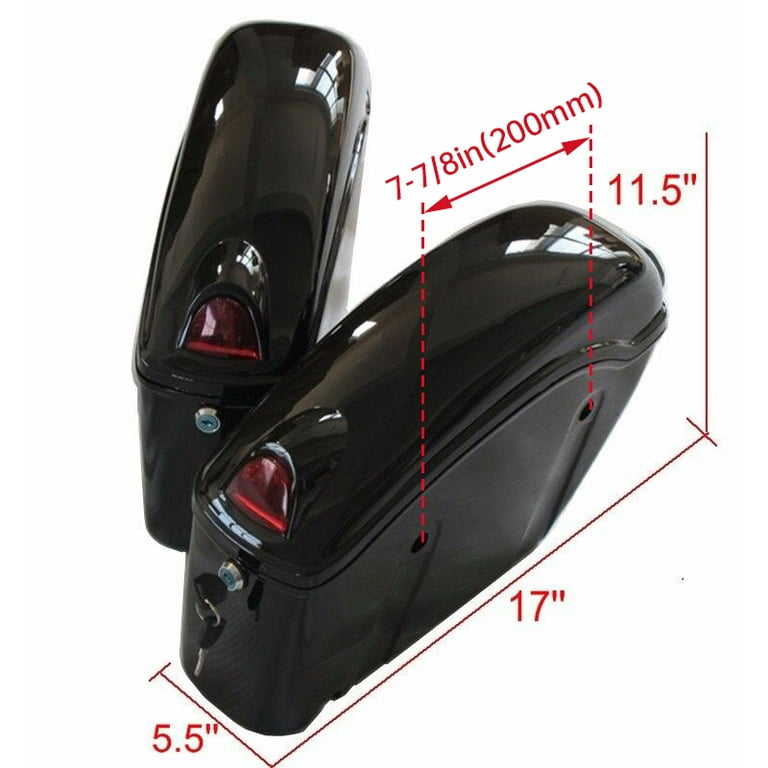 HZYEYO Universal Motorcycle Luggage Saddlebags Left & Right Pouches For  Moto Accessories D808, Black From Yiyong88, $54.91