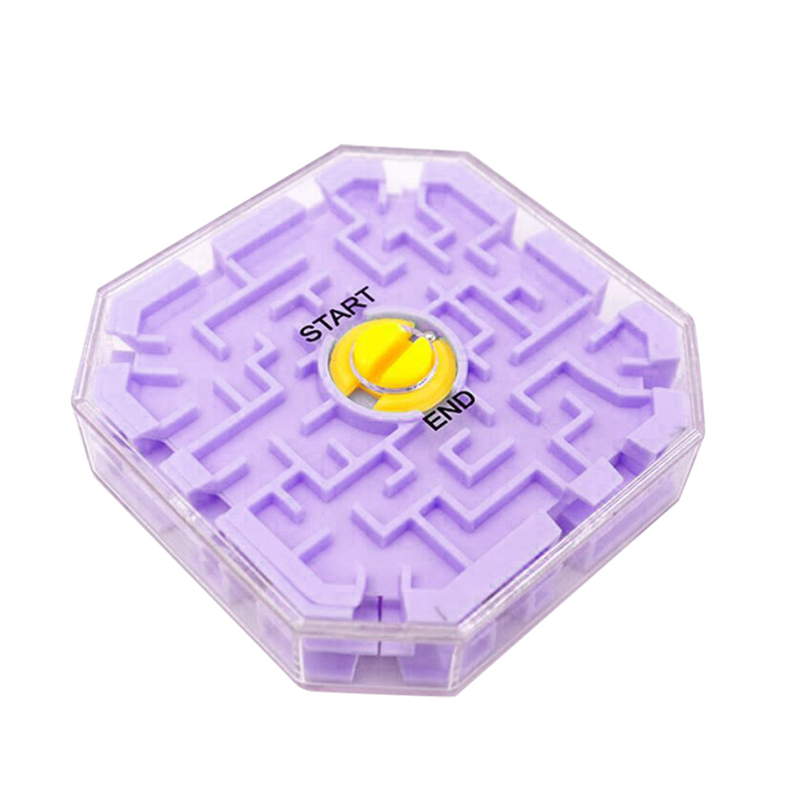3 PCS Mini 3D Maze Toy Transparent Beads Brain Teaser Game Toy Labyrinth Ball Rotate Children Puzzle Intelligence Trianing for Party,Thanks Giving,Christmas Birthday Gift