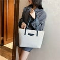 thumbnail image 3 of MUSOIE Large Tote Bags for Women Shoulder Bag Lightweight Canvas Work Briefcase Shopping Bag, 3 of 5