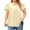 ZA-Beige-plus size tops for women, variant on Womens Plus Size Tunic Tops Solid Puffed Short Sleeve Tshirts Flowy Crew Neck Blouses Lightweight Summer Party Shirts