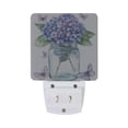 thumbnail image 5 of WOBOGO Hydrangea Vase LED Night Light 2 Pcs Set 0.5 Watt Wall Plug in Dusk to Dawn Automatic Switch Soft White Light, 5 of 7