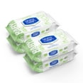 Nice N CLEAN Baby Wipes, Green Tea Cucumber Diaper Wipes, 4 FlipTop