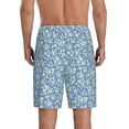 thumbnail image 6 of KLL Floral Retro Style for Men's 1-Pack Shorts,Sleep Pajama Shorts for Men Soft Pj Shorts Men's Pajama Bottoms Sleepwear -Medium, 6 of 7