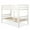 White, variant on Costway Twin Over Twin Wood Bunk Beds Ladder Safety Rail White