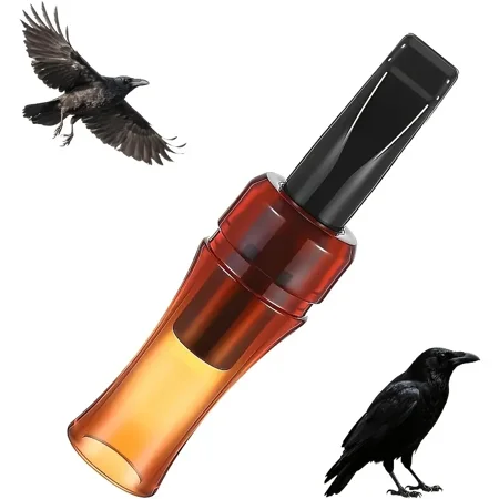1-Piece Crow Call Portable Crow Lure Whistle for Outdoor Hunting Includes Mouthpiece Suitable for Beginners and Professionals
