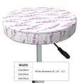 thumbnail image 2 of Goofa Lavender Flowers Printed Stool Covers Round, Waterproof Round Bar Stool Covers Anti-Slip Round Bar Stool Seat Cover with Elastic Bands Durable -, 2 of 7