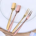 thumbnail image 2 of Miangastore Dessert Fork Premium Stainless Steel 2Pcs 5.1X0.4X0.2In Delicate Design, 2 of 9