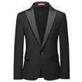 thumbnail image 4 of ETHAN Boys Tuxedo Set for Wedding Black Boys Slim Suits for Easter Outfit Toddler Boys Suit Size 2T, 4 of 9