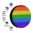 thumbnail image 5 of Rv Spare Tire Cover 15 inch - Colorful Glitter Rainbow Tire Covers for Trailers, Adjustable Camper Spare Tire Cover, 5 of 7