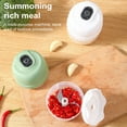 thumbnail image 3 of Eoperou 100/250ML Electric Garlic Chopper USB Rechargeable Mini Food Chopper with 2/3 Blades Portable Waterproof Kitchen Tool for Onion Ginger, 3 of 8