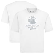 Men's Levelwear White Edmonton Oilers Shadow Surge Luxe Signature Knit T-Shirt