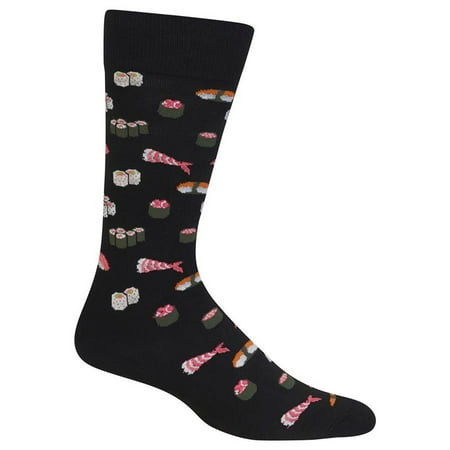 Hot Sox Sushi Black Crew Socks