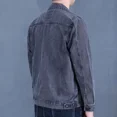 thumbnail image 4 of Chaqueta vaquera con botones para hombre, chaqueta vaquera holgada de color negro para invierno, moda, talla grande, entrega rápida, precio económico, elegante Y2k G, 4 of 5