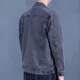 thumbnail image 4 of Chaqueta vaquera con botones para hombre, chaqueta vaquera holgada de color negro para invierno, moda, talla grande, entrega rápida, precio económico, elegante Y2k G, 4 of 5