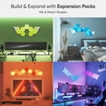thumbnail image 3 of Luces de pared inteligentes RGBW de 16 millones de colores, LED regulables, con forma de nanoleaf, 3 of 9