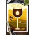 thumbnail image 3 of Napa Valley, California, Wine Glass and Vineyard (9x12 Wall Art Print, Home Decor), 3 of 3