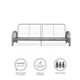 DHP Aiden Futon Frame, Silver