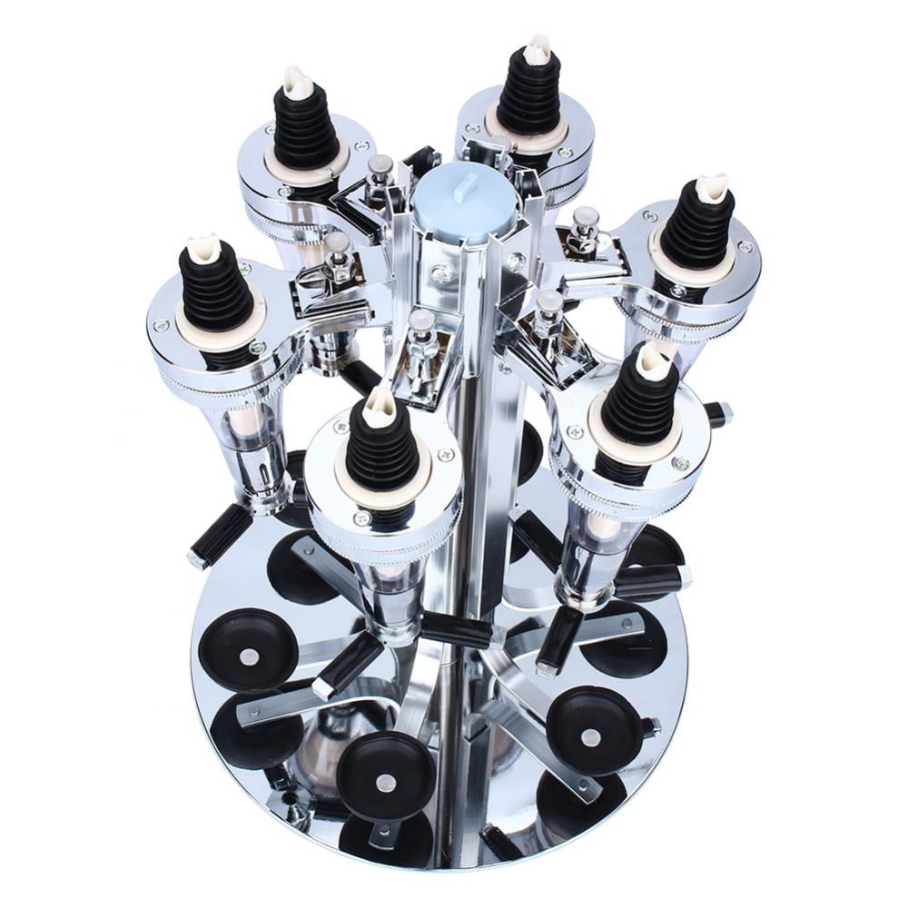 Home Bar 6 Bottle Liquor Holder Professional Alcohol Dispenser Portable