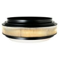 thumbnail image 3 of CWI Lighting Valdivia 4 Light Glass Indoor Flush Mount in Black, 3 of 5