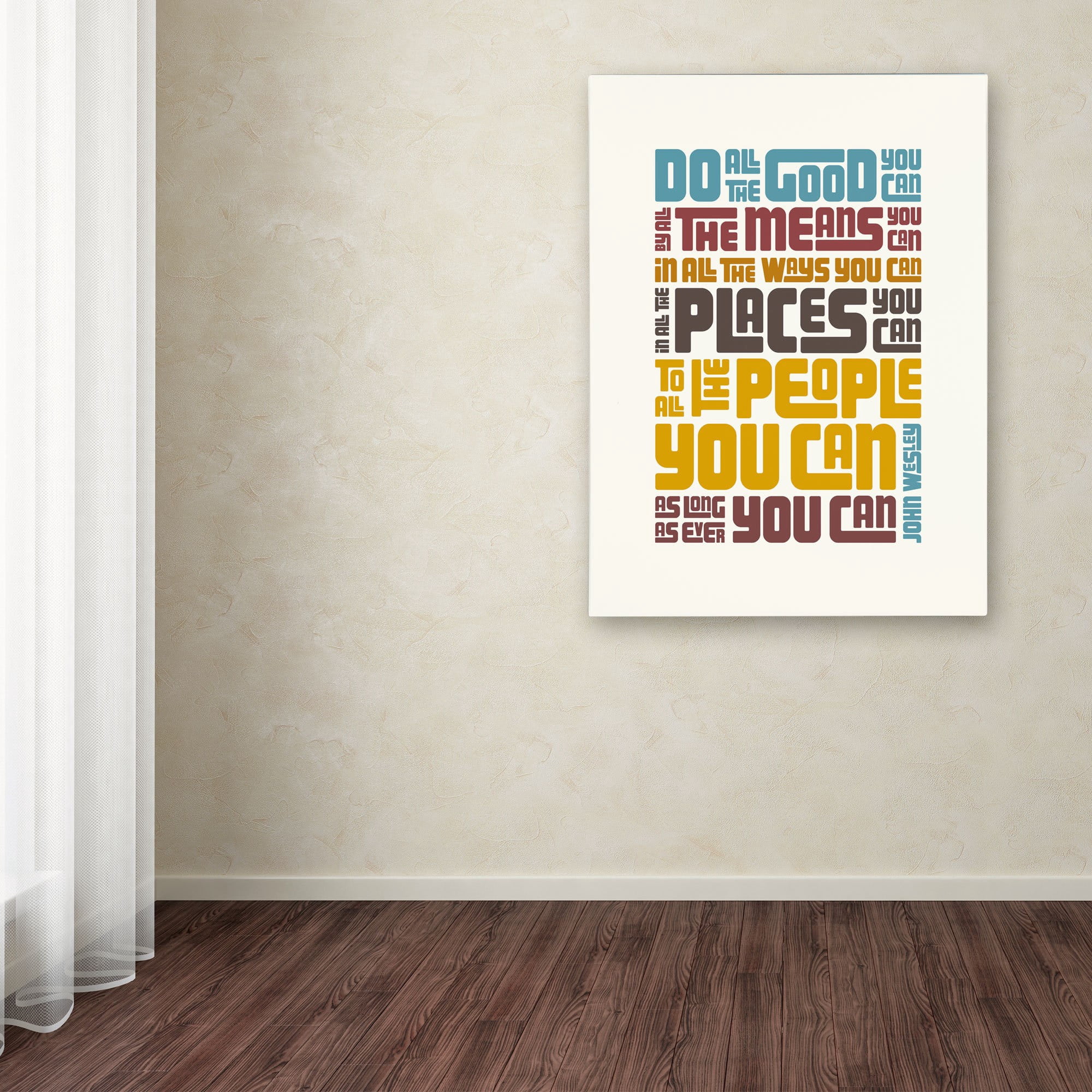 Trademark Fine Art "Do Good III" Canvas Art by Megan Romo