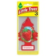 thumbnail image 1 of LITTLE TREES air freshener Strawberry 3-Pack, 1 of 8