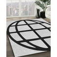 thumbnail image 3 of Ahgly Company Machine Washable Indoor Rectangle Transitional Light Black Area Rugs, 9' x 12', 3 of 7