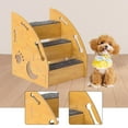 thumbnail image 6 of Dog Stairs Pet Ramp Ladder Wood Construction Wear Resistant for Older Dogs and Cats Sofa Bed, 6 of 9