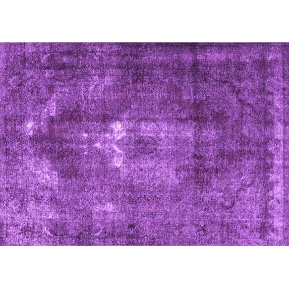 Ahgly Company Indoor Rectangle Persian Purple Traditional Area Rugs, 5' x 7'