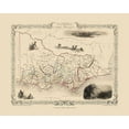 thumbnail image 2 of Tallis 14x12 Black Ornate Wood Framed with Double Matting Museum Art Print Titled - Victoria Australia - Tallis 1851, 2 of 4