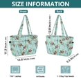 thumbnail image 4 of FORMRS Tote Bag for Women Quilted Large Capacity Travel Work Carry On Shoulder Handbag, Green Otters Pattern, 4 of 7