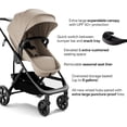 thumbnail image 3 of Mompush Wiz Pro 2-in-1 Baby Stroller with Bassinet Mode, Full-Size All-Terrain Premium Stroller from Newborn to Toddler, Khaki, 23.8LB, Unisex, 3 of 9