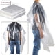 thumbnail image 1 of Capa de peluquería desechable, 50 piezas de capas de salón de peluquería desechables impermeables, delantal de corte de pelo impermeable transparente Adepaton LL-1368, 1 of 8