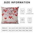 thumbnail image 5 of Nawypu  Valentine's Day Pink Pillow Covers Romantic Love Heart Tree Decorations Outdoor Throw Pillow Covers, Square Pillowcases for Patio Sofa Couch Bedroom Decorative, 5 of 5