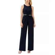 Adrianna Papell Embellished Twist-Front Jumpsuit