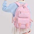 thumbnail image 4 of HJYCHN Bookbag for Girls Bow Print 3Pc Set Daypack with Lunch Bag Pencil Case Heart Zipper Pull Back to School Supplies for Kids Backpack for Boys Pink, 4 of 8