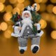 thumbnail image 3 of Muñeco de Papá Noel tradicional de pie, juguete coleccionable, figuras de Papá Noel, figura para 17cmx10cmx30cm, 3 of 8