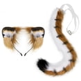 thumbnail image 2 of Conjunto de orejas y , Aro para el pelo con orejas de tigre, Cosplay para mujeres y niñas, vestido de dibujos animados para niños y, 2 of 8
