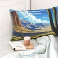 thumbnail image 4 of Pofeuu Western Desert Cactus Print Polyester Microfiber Plush Pillowcases, Super Soft and Cozy Pillow Case Covers with Envelop Closure（Pillow core not included）-16"x24", 4 of 6