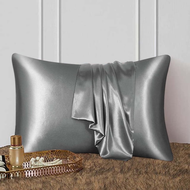 Xihbxyly Funda de Almohada de Satén, Suave para El Cabello y La Piel, Reduce La Fricción y Las Arrugas, Un Lujoso Complemento para El Dormitorio, Comodidad Durante Todo El Año, Tamaño Estándar de 50