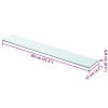 thumbnail image 3 of vidaXL Wall Shelf Floating Shelf Display Shelf Wall Mounted Tempered Glass, 3 of 5