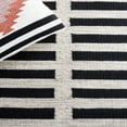 thumbnail image 6 of SAFAVIEH Striped Kilim Cady Striped Area Rug, Beige/Black, 6' x 9', 6 of 8