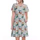 thumbnail image 1 of Easygdp Skiing penguin para Vestido Transpirable de Mujer, Vestido Suelto de Manga Corta con Pliegues y Bolsillos para el Verano, 1 of 6